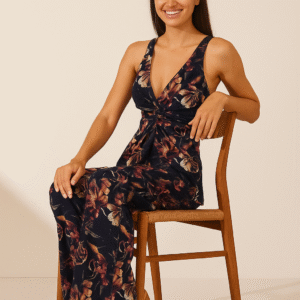 Noir Botanique Tie Front Set